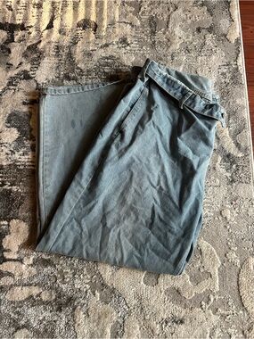 Fashion Nova Faded Blue Straight-Leg Jeans